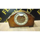 SMITHS ENFIELD CLOCK WITH KEY & PENDULUM