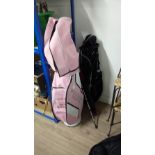 2 GOLF BAGS & CRICKET BAT