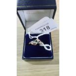 9CT GOLD RUBY, SAPPHIRE,