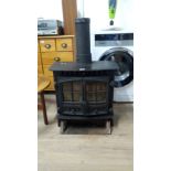 GOOD HEAVY CAST IRON LOG BURNING STOVE