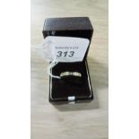 9CT GOLD 9 STONE DIAMOND RING