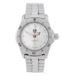 TAG HEUER - a lady's 2000 Series bracelet watch. Stainless steel case with calibrated bezel.