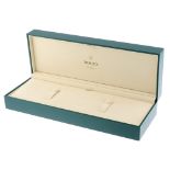 ROLEX - a complete Cellini watch box. Outer cardboard sleeve has marks and wear with some light