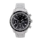 OMEGA - a gentleman's Speedmaster chronograph bracelet watch. Stainless steel case with tachymeter