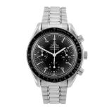 OMEGA - a gentleman's Speedmaster chronograph bracelet watch. Stainless steel case with tachymeter