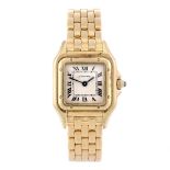 CARTIER - a Panthere bracelet watch. 18ct yellow gold case. Reference 1070 2, serial M207257. Signed