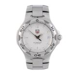 TAG HEUER - a gentleman's Kirium bracelet watch. Stainless steel case with calibrated bezel.