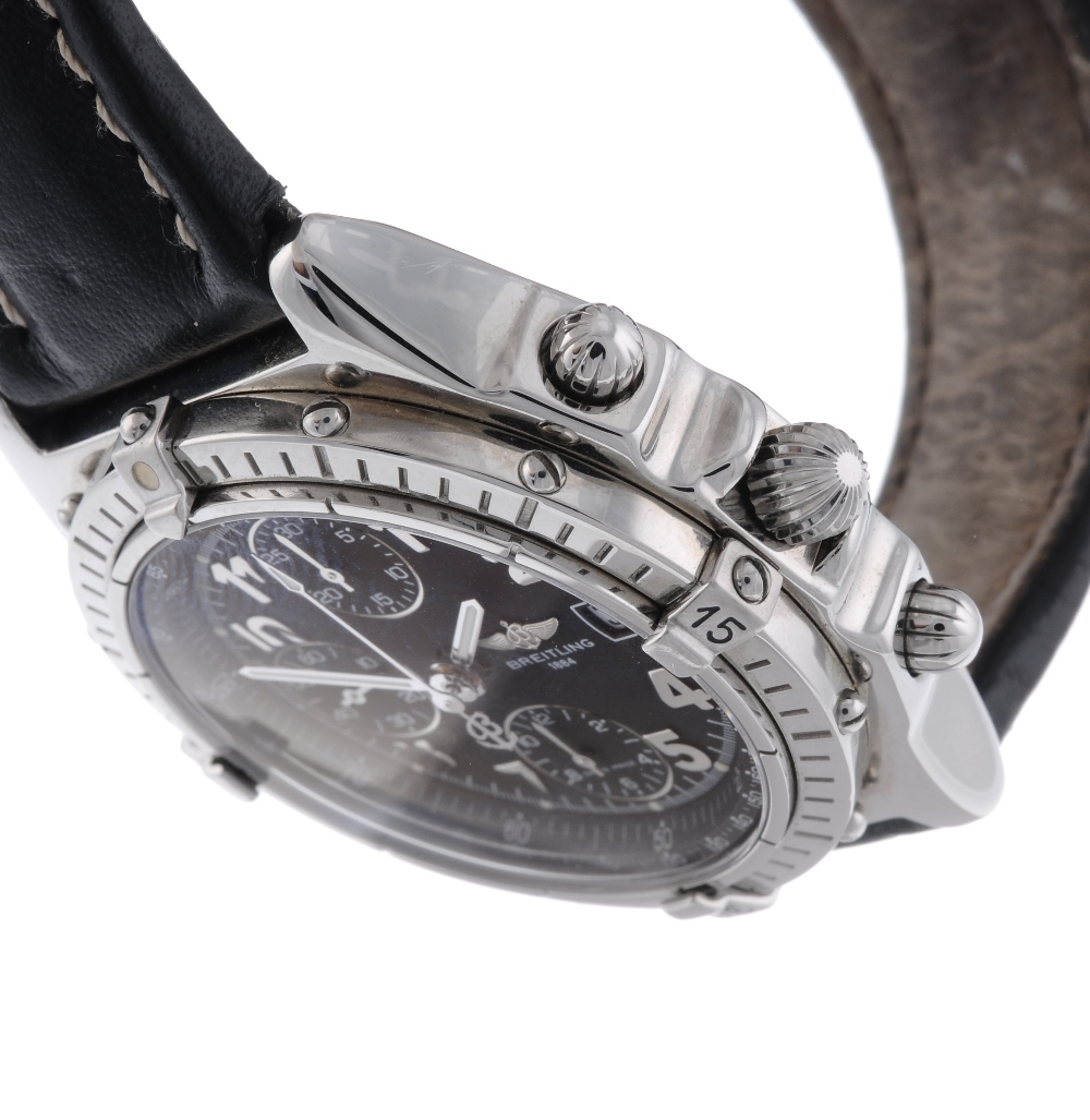 BREITLING - a gentleman's Chronomat Blackbird chronograph wrist watch. Stainless steel case with - Image 3 of 4