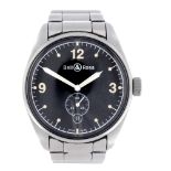 BELL & ROSS - a gentleman's Vintage BR123 bracelet watch. Stainless steel case. Reference 123,