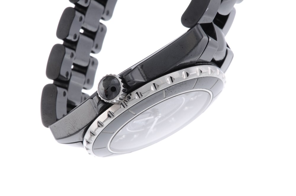 CHANEL - a lady's J12 bracelet watch. Ceramic case with calibrated bezel. Reference J.B 10872. - Image 3 of 4