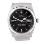 ROLEX - a gentleman's Oyster Perpetual Datejust bracelet watch. Circa 1961. Stainless steel case