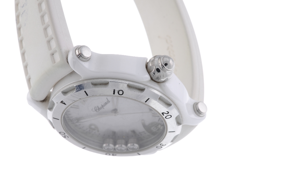 CHOPARD - a limited edition lady's Happy Sport wrist watch. Number 109 of 3000. Ceramic case, - Image 3 of 4