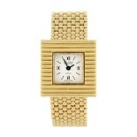 VAN CLEEF & ARPELS - a lady's bracelet watch. 18ct yellow gold case. Reference rubbed, serial