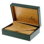 ROLEX - a complete watch box. Box shows very little signs of previous use.Box appears to be in as