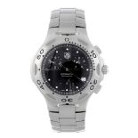 TAG HEUER - a gentleman's Kirium chronograph bracelet watch. Stainless steel case with calibrated