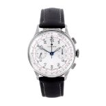 JUNGHANS - a gentleman's Master Telemeter chronograph wrist watch. Stainless steel case. Reference