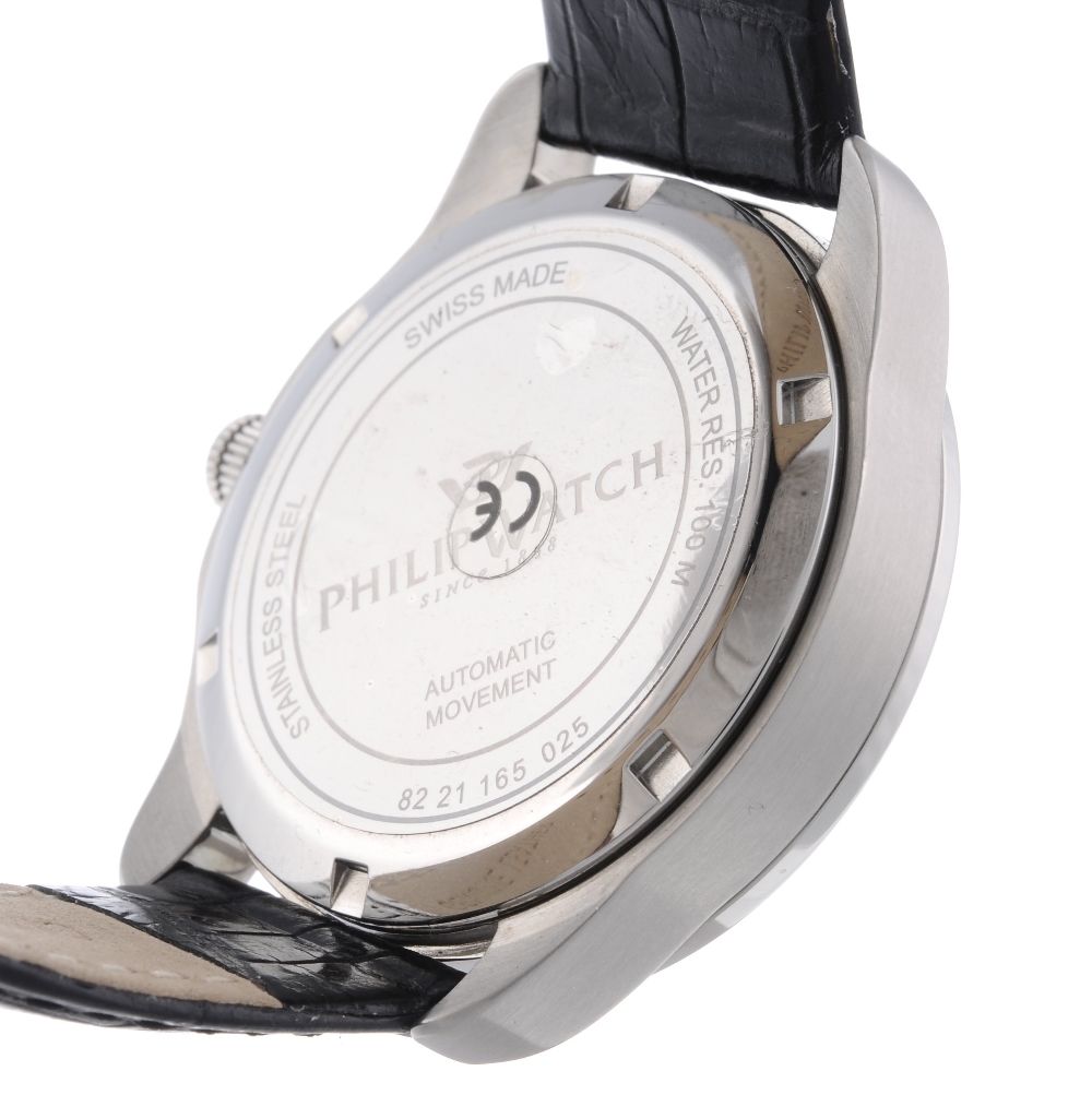 PHILIP WATCH - a gentleman's wrist watch. Stainless steel case. Numbered 82 21 165 025. Signed - Image 2 of 4