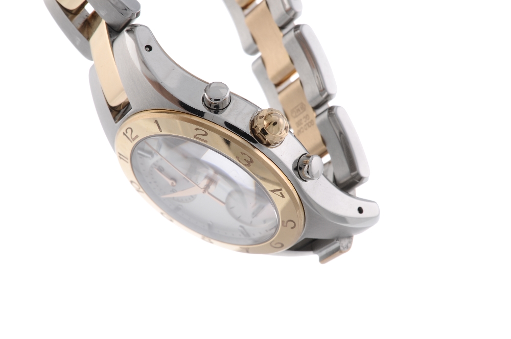 BAUME & MERCIER - a lady's Linea chronograph bracelet watch. Stainless steel case with yellow - Image 3 of 4