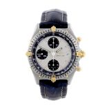 BREITLING - a gentleman's Chronomat chronograph wrist watch. Stainless steel case with calibrated