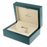 ROLEX - a complete watch box. Outer cardboard sleeve has marks and wear with some light denting