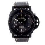 PANERAI - a gentleman's Luminor Submersible 1950 Ceramica wrist watch. Circa 2013. Black ceramic