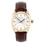 ROLEX - a gentleman's Oyster Perpetual Air-King Precision wrist watch. 9ct yellow gold case,