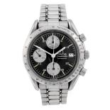 OMEGA - a gentleman's Speedmaster chronograph bracelet watch. Stainless steel case with tachymeter