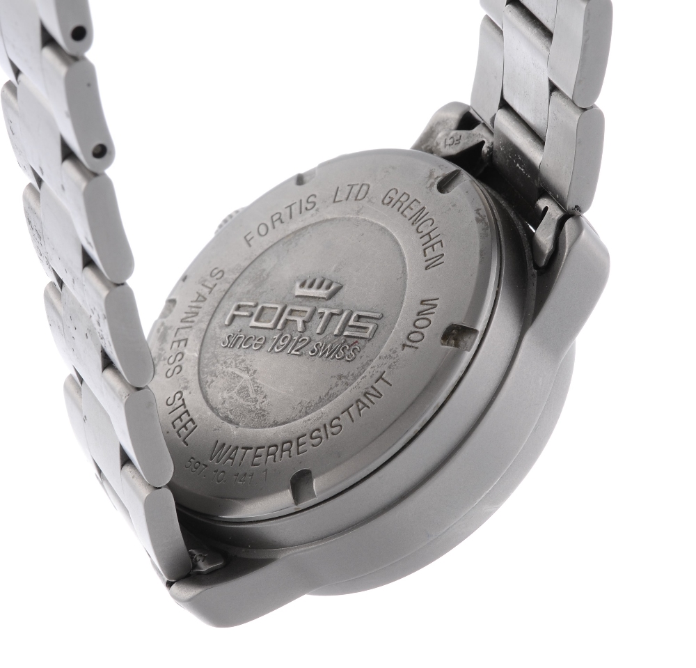 FORTIS - a gentleman's Flieger chronograph bracelet watch. Stainless steel case. Numbered 597.10. - Image 2 of 4