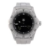 TAG HEUER - a gentleman's 2000 Series Multifunction bracelet watch. Stainless steel case with