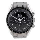 OMEGA - a gentleman's Speedmaster Professional chronograph bracelet watch. Stainless steel case.