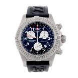 BREITLING - a gentleman's Chrono Avenger M1 chronograph wrist watch. Titanium case with calibrated