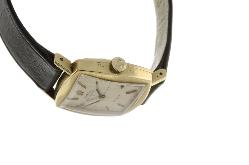 OMEGA - a lady's De Ville wrist watch. 18ct yellow gold case, import hallmarked London 1966. - Image 3 of 4