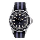 ROLEX - a gentleman's Royal Navy Issue Oyster Perpetual Submariner wrist watch. Circa 1972.