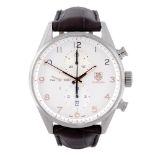 TAG HEUER - a gentleman's Carrera 1887 chronograph wrist watch. Stainless steel case. Reference