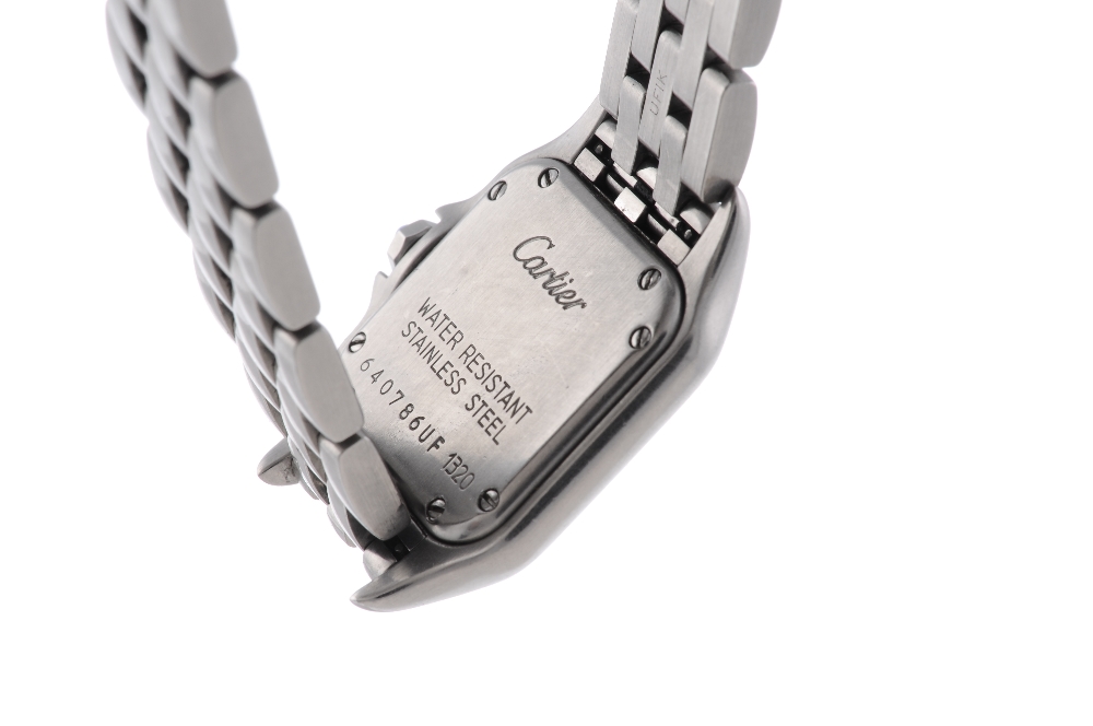 CARTIER - a Panthere bracelet watch. Stainless steel case. Reference 1320, serial 640786UF. Signed - Image 2 of 4