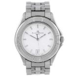 BAUME & MERCIER - a gentleman's Riviera bracelet watch. Stainless steel case. Reference MV045042,