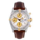 BREITLING - a gentleman's Chrono Galactic chronograph wrist watch. Stainless steel case with