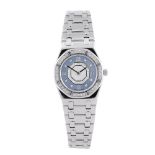 AUDEMARS PIGUET - a lady's Royal Oak bracelet watch. 18ct white gold case with factory diamond set