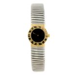 BULGARI - a lady's Tubogas bracelet watch. 18ct yellow gold case. Reference BB192T, serial P.257022.