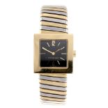 BULGARI - a lady's Tubogas bracelet watch. 18ct yellow gold case. Reference F155, serial SQ222T.