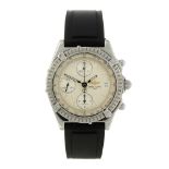 BREITLING - a gentleman's Chronomat chronograph wrist watch. Stainless steel case with calibrated