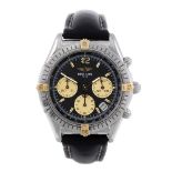 BREITLING - a gentleman's Chrono Cockpit chronograph wrist watch. Stainless steel case with
