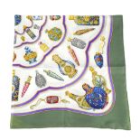 HERMÈS - a 'Qu'Import le Falcon' silk scarf. Designed by Catherine Baschet, originally issued in