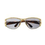 FENDI - a pair of vintage sunglasses. Featuring grey tinted lenses, gold-tone wire frames with