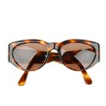 CHANEL - a pair of sunglasses. Designed with imitation tortoiseshell acetate frames, brown tinted