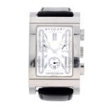 BULGARI - a gentleman's Rettangolo chronograph wrist watch. Stainless steel case. Reference