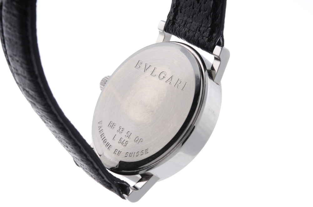 BULGARI - a gentleman's Perpetuel wrist watch. Stainless steel case. Reference BB 33 SL QP, serial L - Image 2 of 4