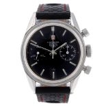 HEUER - a gentleman's Carrera 45 Dato chronograph wrist watch. Stainless steel case. Reference 3147,