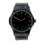 HUBLOT - a gentleman's Classic Fusion Shiny Ceramic Green wrist watch. Ceramic case with