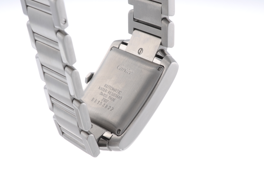 CARTIER - a Tank Francaise bracelet watch. Stainless steel case. Reference 2302, serial BB153822. - Image 2 of 4